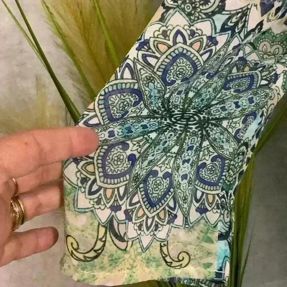 Chico’s Sheer Kimono Size 1 Sm/Md Paisley Design - Picture 3 of 10